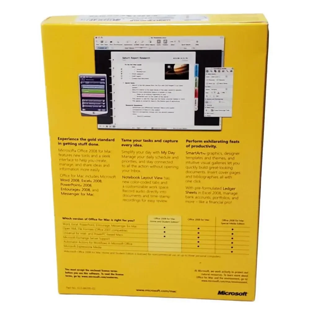 Microsoft Office Mac 2008 with Microsoft Expression Media
